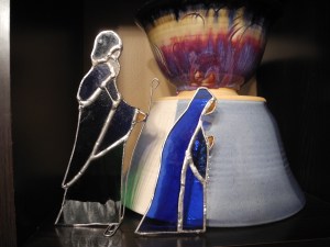 Mary and Joseph resting on the journey...