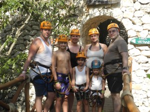 way up the tower, ready to go...