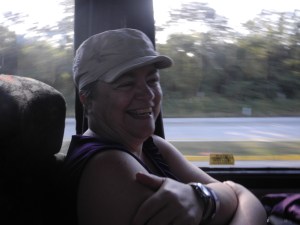 on the bus at 7 am...