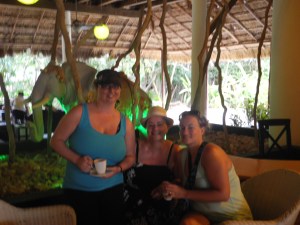 happy relaxed girls following great massages...