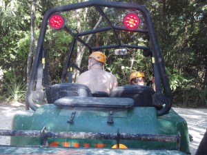 driving above and in the caves...