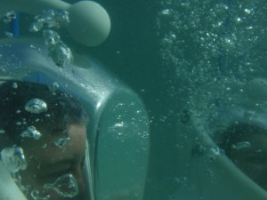 walking on the bottom of the ocean...