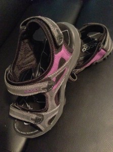 great ecco sandals for comfortable walking wherever we are...