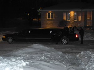 everyone arrived in the limo...