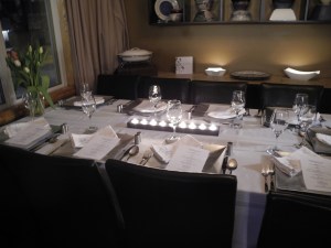 table ready for dinner...
