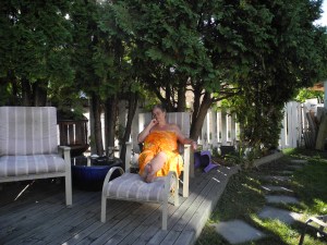 enjoying the moment in the garden summer 2012...