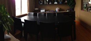 panorama of new Ikea table...