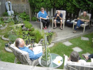 garden party with some great friends...