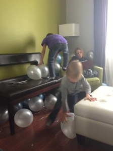 part of the process of moving the balloons...
