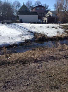 water finally in Truro Creek...