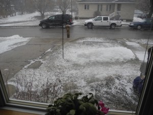 slight dusting of snow on April 21st...