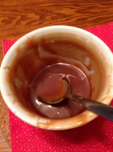 homemade caramel sauce...