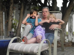 we all made funny faces...