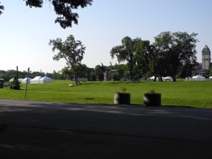 waiting for Canada Day crowds...