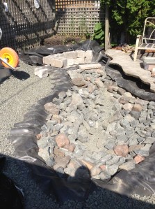 pond, construction day 4...