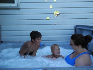 hot tub fun...