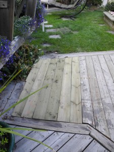 beautiful new deck boards...