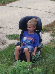 waiting to move the car seat...