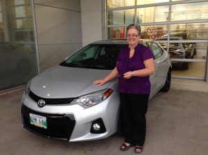 new car with my plates on it...