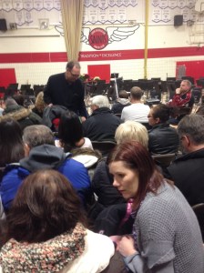 gym full of family and friends...