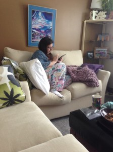 quiet time as she starts to feel a bit better...