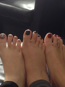 happy pedicured toes...