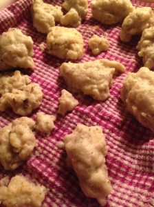 dumplings for tomorrow's soup...