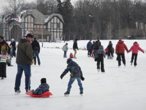 skating at the Duck Pond, February 2012...