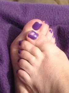 smooshed nail colour...