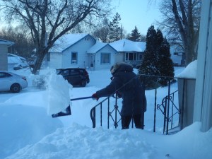 Crystal shovelling...