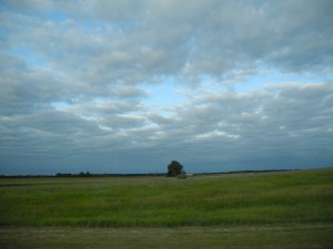 clouds on our drive home...